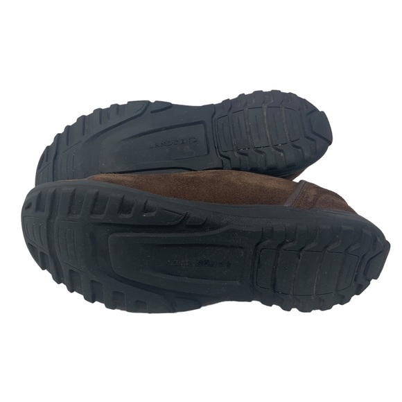 Lands’ End Brown Suede Slip-On Comfort Loafers Shoes Size 8.5 - Picture 10 of 11